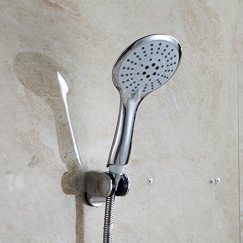 5 Modus 115 mm Bad Dusche Head Set mit 1,5 m Brauseschlauch und Halterung Halter Chrom universal - 2