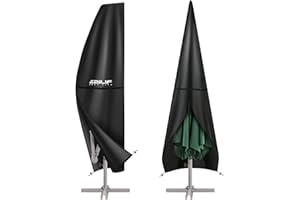 Ezilif Parasol Cover, 420D Oxford Cantilever Parasol Cover Waterproof/Windproof/Anti-UV, Parasol Covers Fit for 2.5-3.5M Garden Umbrellas(265 * 40/70/50CM), Garden Umbrella Cover With Contraction Rod