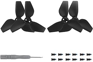 CERFFOOL Hélices de repuesto para DJI NEO Ligero Seguro Multicolor Disponible Bajo Ruido Liberación Rápida Ligero Robusto Accesorios (Negro para 2 Pares)