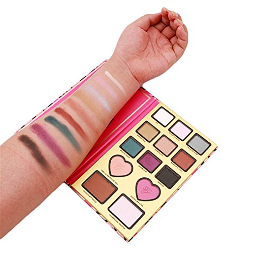 VWH 13 Farben Kreativ Eye Shadow Lidschatten Palette Professionelles Makeup Set - 4
