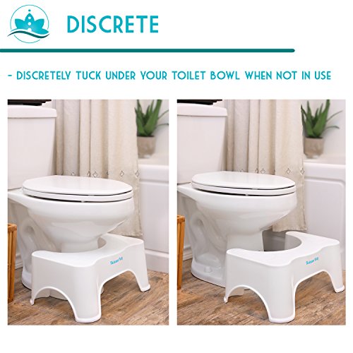 Toilettenhocker Twinzen Potty, für eine bessere Körperhaltung auf der Toilette und effektive Bekämpfung von Verstopfung und verschiedenen Problemen auf der Toilette, empfohlen von Ärzten - 5