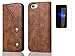 Produktbild Apple iphone 7(2016) Neu Design Hülle mit Panzerglas,ISENPENK Bronze Linien Pattern Casual Outdoor PU Leder Tasche,Wasserdicht Shockproof Anti Slip Protection Stoßfest Leather Case mit Standfunktion,Original Bookstyle Cover Multifunktions Wallet Flip Case mit Intern Karte Schlitz,Stoßdämpfend Smart Case Wallet Tasche Schutzhülle Leathertasche für Apple iphone 7(2016) 4.7Zoll[braun#1]+Panzerglas/Schutzfoile/Scutzglas