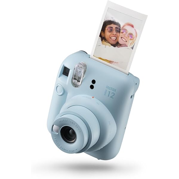 Custodia In Silicone Per Fujifilm Instax Mini 12 – Morbida, Impugnatura Confortevole, Fori Per Tutti I Comandi, Colore Blu