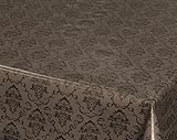 Fácil de limpiar. ecoSoul Aida - Mantel de Hule (1,4 m2, 140 cm de Ancho, Liso, por Metro), Color marrón