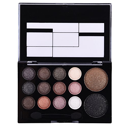 Greencolourful Professionellen 12 Farben Lidschatten Eye + 2 Farben Blush Makeup (6#) - 3