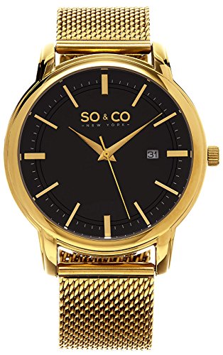 SO & CO New York Herren Madison Analoganzeige Japanisches Quarz-Uhr – 5207