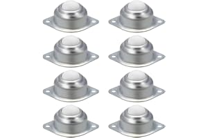 RICEEL TONAUP 8 pièces Roulettes à Billes de Transfert Roulettes de Meubles Universel Boules en Nylon Roulettes à Bille pour Dispositif de Transfert Ou de transport