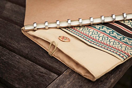 art cherry 13 bis13 3 Zoll Laptoptasche   Notebookh  lle Canvas-Gewebe Sleeve H  lle  Bohemia Laptop Tasche mit Stickmuster speziell f  r Macbook Air 