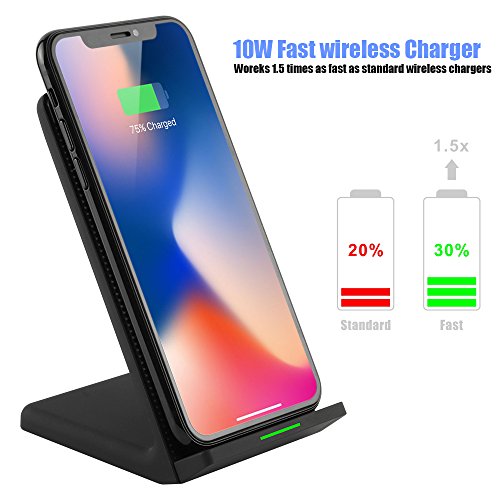 Caricabatterie Wireless Lzhiyxy 10W Per IPhone, Samsung E AirPods – Base Sottile Con Protezioni