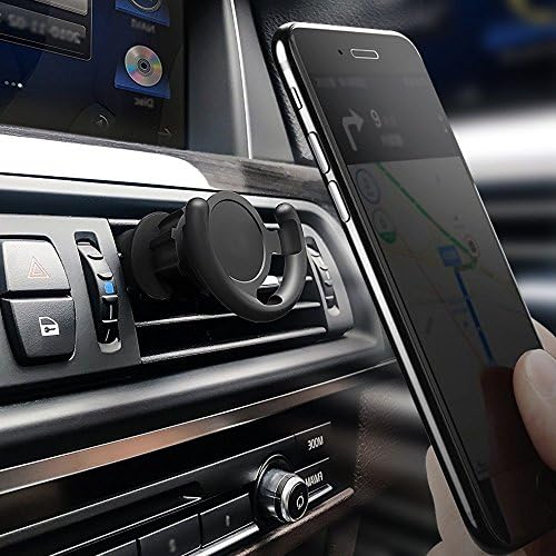 Car Mount Clip for Pop Socket Users,Air Vent 360 Degree Rotation Ajustable Switch Tightness Clip Expanding Stand and Grip Holder Compatible with iPhone and Android,Easier Navigation GPS and Calling for Driving Car (Not Include Pop Socket)