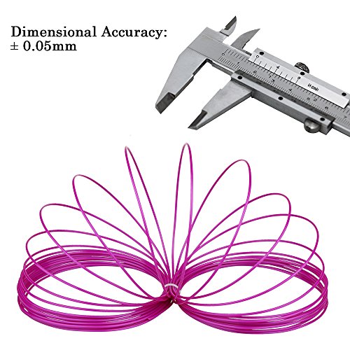 Greatssly 196.8 Lineare Füße 3D Druck Stifte Nachfüllungen 12 Einzigartige Farben 16.4 Fuß Jede Farbe 1.75mm PLA Material - 4