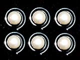 Pretty pack of 6 hair spirals with pearl decoration. Attractive hair accessory. Ideal for a Bride or her Bridesmaids.
