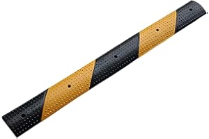 HULKAY Dossi di velocità in Gomma,Micro dossi di velocità,Possono essere liberamente uniti e combinati,Rampe respingenti stradali,Adatto for garage stradali,100x10x2cm(Style 2)