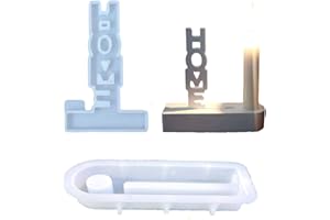 ‎ALEFBET Silikonformen Gießformen, Silikonform Kerzenhalter, Silikon Gießform Kerzenhalter, Gipsformen zum Gießen (HOME)