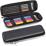 witasm lápiz funda Eva Muelle mäppche funda estuche para lápices, lápiz, bolígrafo, pluma estilográfica, Stylus Pen Lápiz etc. Negro
