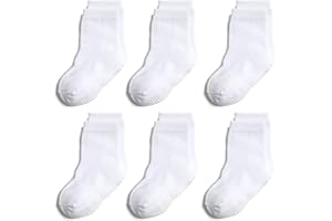 QIYIENDIAN 6 paia di calzini caldi e accoglienti antiscivolo con impugnature per neonati e bambini