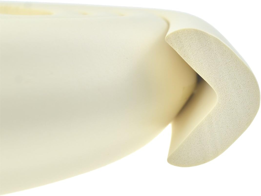 FiveSeasonStuff® All Season Toddler Baby Kids Foam Sponge Cushion Table Edge Corner Guards / Corner Protectors / Edge Protectors / Multi-Purpose Edge Wrap Cushion Guards / Edge Cushion / Corner Cushion / Childproofing Kit / Child Safety / Glass Wood Protectors / Frame Guard Protectors / Helps to Reduce Injuries like Bumps and Bruises for Toddler Baby Kids Adults / Choose from 80 Different Foam Guard Kits Below (Jumbo Beige 1*2Metre L-Profile Foam Edge Guard (T: 5-14mm) LM91)