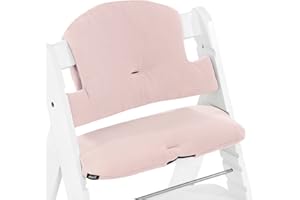 hauck Highchair Pad Select, Rosa Mussola - Cuscino per Bambini 6 - 36 Mesi - Accessorio Compatibile con Seggiolone Pappa Alpha+, Beta+ e Arketa - Antiscivolo e Imbottitura Soffice