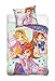 Produktbild Winx Club Bettwäsche Bettbezug 160 x 200 + Kissenbezug 70 x 80 Dekoidee 100% Baumwolle Bloom Stella Musa