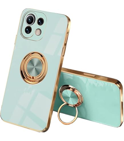 MAOGE Cover per Xiaomi 11 Lite 5G NE/Xiaomi Mi 11 Lite (4G/5G), ultra sottile silicone TPU morbido Bumper Custodia elegante motivo dipinto in vetro temperato posteriore antiurto Case, giardino dei