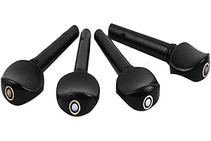 Drfeify 4pcs Chevilles en ébène pièces de Rechange pour Violon 4/4