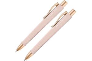 FABER-CASTELL 205092 - Pióro kulkowe Poly Ball blady ró|, 2 sztuki, z wymiennym wkBadem XB, wodoodporne