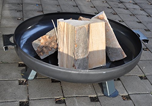 Feuerschale Ø 80 cm FEUERKORB PFLANZSCHALE GARTEN KLÖPPERBODEN - 8
