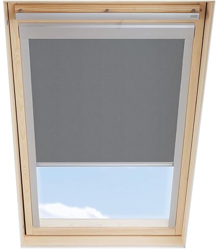 Tenda oscurante Duo, VELUX Originale per P10, Beige Chiaro con guida grigia