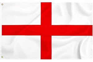 Storm&Lighthouse Large England Flag St George Flag English Flags 5ft x 3ft with Eyelets UK Flags Ideal for Outdoor and Indoor