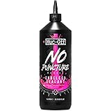 Muc-Off No Puncture Hassle Tubeless Sealant, 1 l - Liquido Tubeless Avanzato con Colorante Tracciante UV - Lattice per Tubele