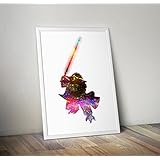 Star Wars inspirierte Poster, Yoda Druck A4 8.3 x 11.7 Zoll