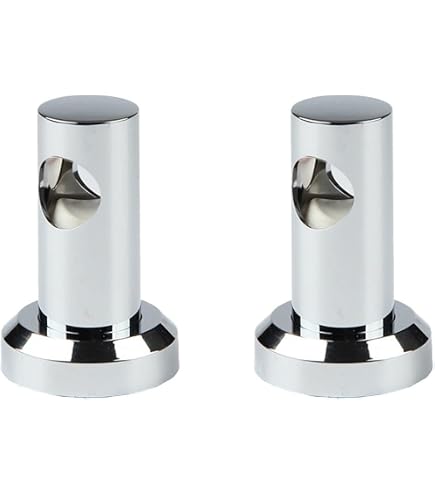 Staffa per doccia regolabile cromata con 2 ganci per asta doccia da 18-25 mm, staffa per doccia montata a parete in ABS | Leroy Merlin