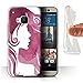 Produktbild Stuff4 Gel TPU Hülle / Case für HTC One/1 M9 / Elegante Silhouette Muster / Rote Mode Kollektion