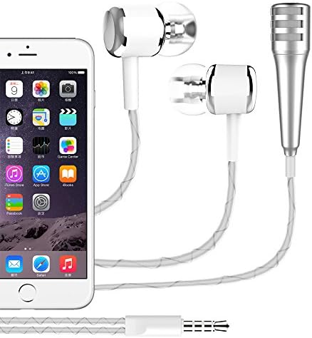 Kunli Mini Condenser Microphone,Mini Portable Vocal/Instrument Microphone For Mobile phone laptop Notebook Apple iPhone Sumsung Android With Holder Clip - Color random