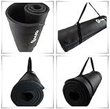 BodyRip NBR Exercise Mat - Black, 183 cm