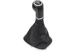 HouYeen 5 Speed Gear Shift Lever Knob with Stick Gaiter Boot Cover for Corsa E Mk4 Adam