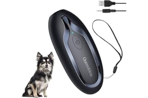 Queenmew Antiabbaio per Cani, Dispositivi Deterrenti Ultrasuoni per Cani, Efficace Arresto a Lungo Raggio dell'abbaiare del Cani in Interni ed Esterni