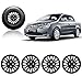 Auto Pearl-Premium Quality Car Full Black Wheel Cover Caps Black 14 inches Press Type Fitting For - Toyota Etios RS.1649.00