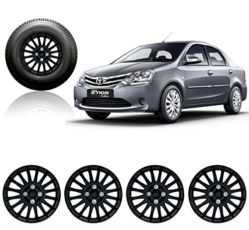 Auto Pearl-Premium Quality Car Full Black Wheel Cover Caps Black 14 inches Press Type Fitting For - Toyota Etios RS.1649 (47.00% Off) - Amazon