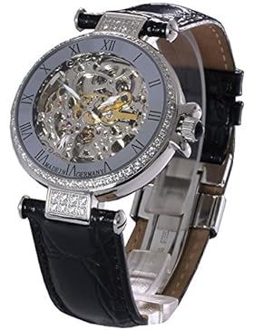 Damen-Automatikuhr / Damenarmbanduhr / Damenuhr -L&G Atlantis- mit sichtbarem Uhrwerk