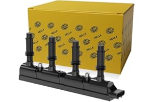 HELLA 5DA 358 000-341 Bobina d'accensione - 12V - 7a... poli - Bobina d'accensione blocco - avvitato