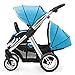 Babystyle Oyster Max 2 Tandem Pushchair - LIE FLAT - Mirror/Ocean - NEW