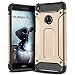 Produktbild P8 Lite 2017 Hülle, Coolden Premium [Armor Serie] Outdoor Stoßfest Handyhülle Silikon TPU + PC Bumper Cover Doppelschichter Schutz Hülle für Huawei P8 Lite 2017,Huawei P9 Lite 2017, Nova Lite 2017, Honor 8 Lite (Gold)