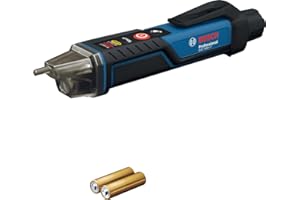 Bosch Professional Voltage Detector GVD 1000-17 (Non-Contact Voltage Detection, IP67, Dual Range 24-1000V AC, Integrated Flashlight, Belt Clip, CAT IV 1000V Tested)