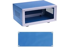 HERO-S Scatola di giunzione blu in metallo rettangolare custodia elettronica scatola di prevenzione fai da te alloggiamento di alimentazione resistente alla corrosione scatole di immagazzinaggio elettronico