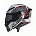 Produktbild AGV Motorradhelm, Thecube Schwarz/Silber/Rot, L