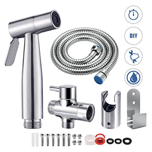 Bmk bidet handbrause toilette bad bidet für bidet armaturen wc waschen edelstahl duschkopf bidet windel dusche tierbad wasserspar wand waschen