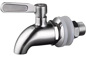 GDFNMOGO Grifo de acero inoxidable 304 para tarros de vino y cubos de cerveza, funcionamiento suave