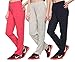 SHAUN Women's Cotton Track Pants (Pack of 3) (667W3_NXP42_Multi-Coloured_Large)
