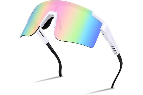 FEISEDY Lunettes de Cyclisme pour Hommes Lunettes de Soleil Sportives pour Femmes avec Protection UV pour Cyclisme Conduite Pêche Golf Activités Extérieures B2837